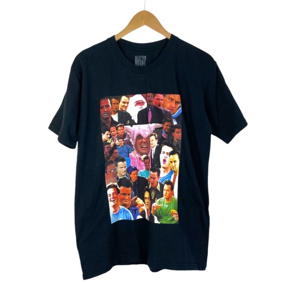 Graphic Ink Unisex Black Friends Chandler Bing Graphic T Shirt US XL - Picture 1 of 5